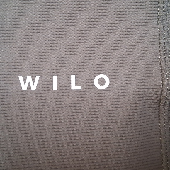 Wilo The Label Olive & Lime Green Ribbed Bike Shorts Size Small - Picture 2 of 5